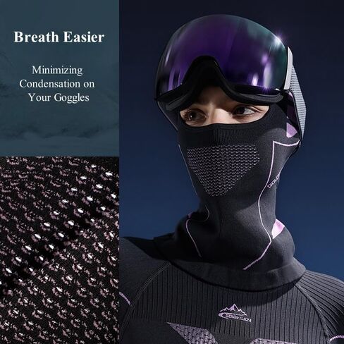 قناع الوجه بالاكلافا للدراجات النارية، قناع التزلج الشتوي للرجال والنساء، قناع بالاكلافا عالي التمدد لكامل الرأس تحت الخوذة، أقنعة غطاء الرأس للطقس البارد in Kuwait