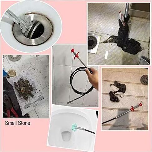 Lihu 360 ° Activity Toilet Plunger Blaster Pick Up Reacher Tool, Clogged Pipe,Sewer,Floor Drain Unclog,To Bathroom Toilet Unblocker Sink Plunger Plumbing Kitchen Sink 24 inch. in Saudi Arabia