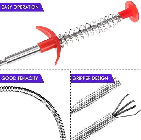 Lihu 360 ° Activity Toilet Plunger Blaster Pick Up Reacher Tool, Clogged Pipe,Sewer,Floor Drain Unclog,To Bathroom Toilet Unblocker Sink Plunger Plumbing Kitchen Sink 24 inch. in Saudi Arabia