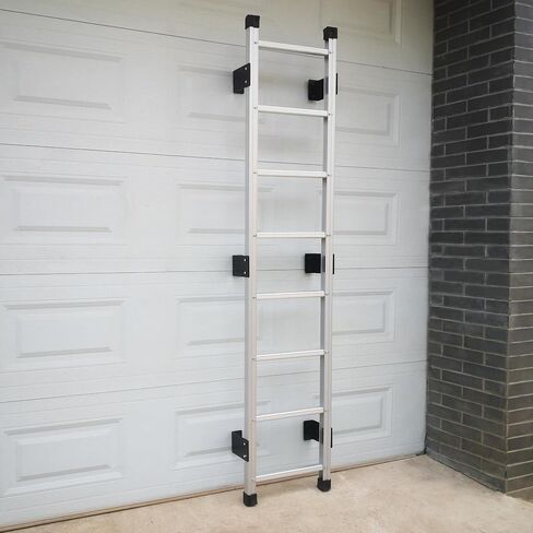 Basement Ladder 8 Rung, 88in H Aluminum Window Well Ladder, Fire Escape Ladder in Humid Environments with Load Capacity up to 500lbs Egress Ladder, Escape Ladder or Bunk Bed Ladder in Saudi Arabia