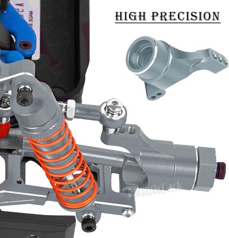 Aluminum Caster Block,Steering Blocks,Rear Stub Axle Carriers w/Bearings Upgrades Part for 1/18 LaTrax Teton/LaTrax Desert Prerunner,Navy Blue in Saudi Arabia