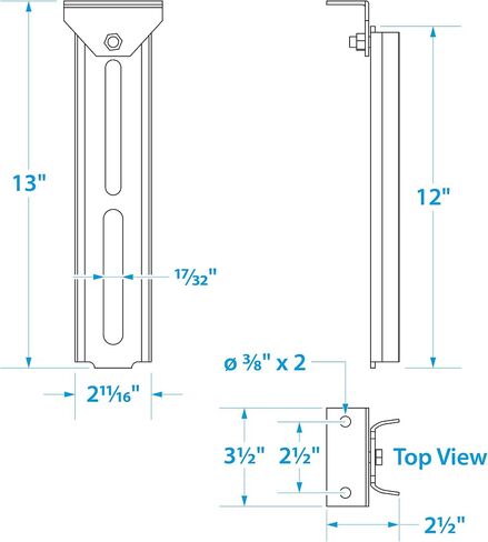 Seachoice Swivel Bolster Bracket, 8 In., Boat Trailer, Galvanized Grey in Saudi Arabia