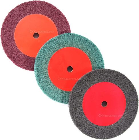 Abrasive Wheels - 3 Wheel Pro Combo Kit - (6.0 Dia. x 0.50 Thickness) - (400, 600, 800 Grits) in Kuwait