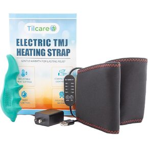 Face Heating Pad for Jaw Pain Relief & TMJ Massage Tool - Best TMJ Relief Products Jaw Clenching Relief, Jaw Massager TMJ Pain Relief - 4 Levels Heat TMJ Heating Pad for Face, Jaw Relaxer