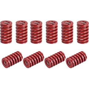 uxcell 3D Printer Die Spring, 10pcs 18mm OD 25mm Long Spiral Stamping Medium Load Compression Mould Die Springs for 3D Printer Electric Part, Red
