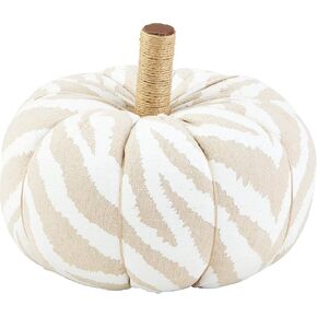 Mud Pie Pumpkin Sitter, Zebra, 8.5" x 9.5"
