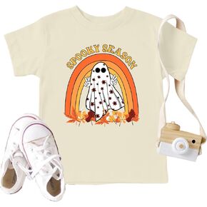 Toddler Boys Girls Halloween T Shirt Halloween BOO Shirt Pumpkin Shirts Cute Retro Tee Tops