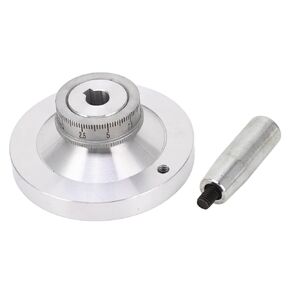 Lathe Handwheel, Round Handwheel 80mm Aluminum Alloy Hand Wheel with Crank Handle for 7x12 7x14 0618 CJ18A Mini Lathes for Lathe Milling Machine