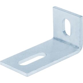 6 Pcs Slotted Corner Brace, 5mm Thickness, 2"x2"x4", Slightly Adjustable L Right Angle Bracket, Accept 1/2" Bolt