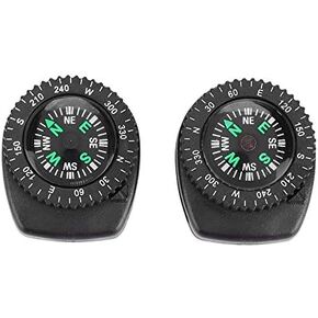 Compass for Survival Watch Band Paracord Bracelet Pack of 2