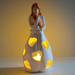 Candle Lamps,candle holder statue mom and daughter,valentines day gifts for daughter great mother gifts,daughter gift from mom,birthday gifts for mom,mother daughter gift,feel better gifts for women