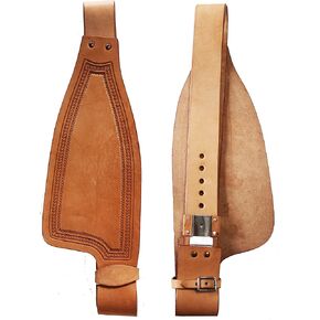 Horse Western Adult Tooled Leather Replacement Saddle Fenders 5256DB