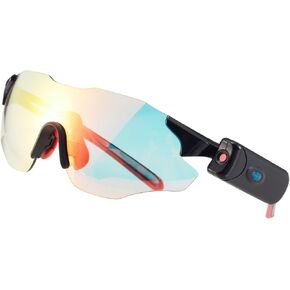 Photochromic Camera Recording Cycling Sports Sunglasses for Men -UV Polarized Safety Glasses Full HD 1080p with 64GB Memory Card, Low Power Recording up to 2.5 Hours for Running and Driving