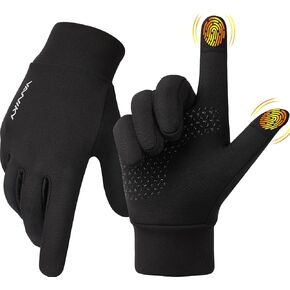Winter Gloves for Men Women Windproof Lightweight Running Gloves Anti-Slip Warm Gloves Touch Screen Sports Gloves for Running, Cycling, Driving, Hiking