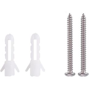 Mirror Clips 2pcs Expansion Tubes with 2pcs Screws, Full Length Wall Mirror for Bathroom Parts
