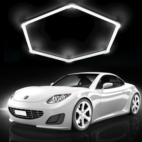 Hexagon LED Garage Light,Car Detailing Ceiling LED Shop Light for Warehouse Workshop Gym Basement Car Care Wash Room,Car Detailing Shop (25-Packs (5-Hex) in Saudi Arabia