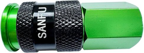 خرطوم هواء من البولي يوريثين (PU) مقاس 1/4 بوصة × 100 قدم، معزز وخفيف الوزن ومقاوم لدرجة الحرارة المنخفضة 300 رطل لكل بوصة مربعة مع وصلة توصيل سريعة من الألومنيوم الصناعي دوارة 1/4 بوصة، ومقيد الانحناء، أخضر (100 بوصة) in Kuwait