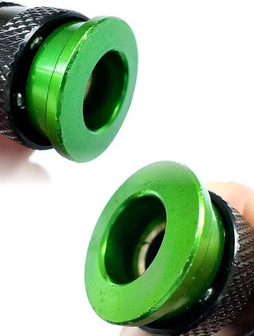 خرطوم هواء من البولي يوريثين (PU) مقاس 1/4 بوصة × 100 قدم، معزز وخفيف الوزن ومقاوم لدرجة الحرارة المنخفضة 300 رطل لكل بوصة مربعة مع وصلة توصيل سريعة من الألومنيوم الصناعي دوارة 1/4 بوصة، ومقيد الانحناء، أخضر (100 بوصة) in Kuwait