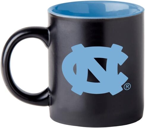 Boelter Brands Two Toned Matte Black Coffee Mug, NCAA Team Logo with Inner Team Color (North Carolina Tar Heels) in Saudi Arabia