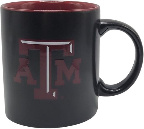 Boelter Brands Two Toned Matte Black Coffee Mug, NCAA Team Logo with Inner Team Color (North Carolina Tar Heels) in Saudi Arabia