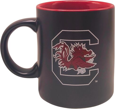 Boelter Brands Two Toned Matte Black Coffee Mug, NCAA Team Logo with Inner Team Color (North Carolina Tar Heels) in Saudi Arabia