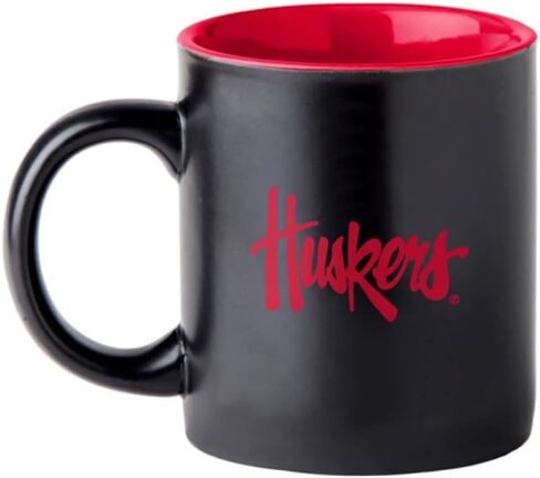 Boelter Brands Two Toned Matte Black Coffee Mug, NCAA Team Logo with Inner Team Color (North Carolina Tar Heels) in Saudi Arabia