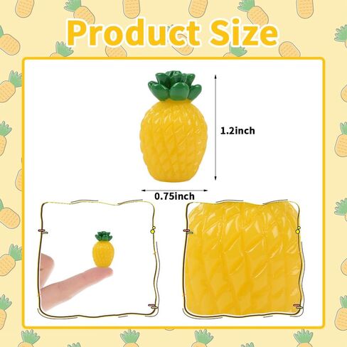 HUIANER أناناس صناعي صغير 50 ​​قطعة من الأناناس الصغير تمثال أناناس مصغر تزيين الأناناس المزيف محاكاة الفاكهة للمنزل والمطبخ والتصوير الفوتوغرافي وحفلات الديكور in Kuwait