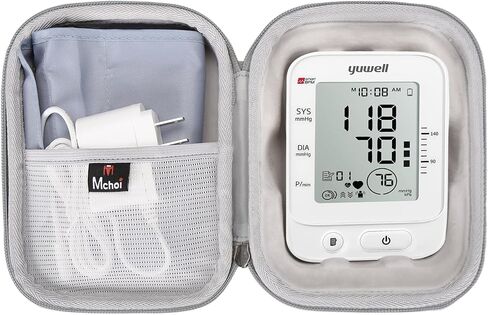 Mchoi حافظة صلبة مناسبة لجهاز مراقبة ضغط الدم yuwell، جهاز مراقبة ضغط الدم الرقمي، مقاوم للماء ومضاد للصدمات، ذراع السفر، جهاز مراقبة ضغط الدم، حافظة فقط in Saudi Arabia