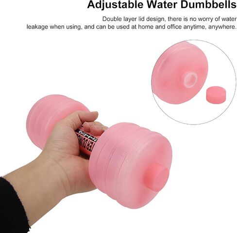 Serlium Water Filled Dumbbells Adjustable Water Filled Dumbbells Your Ultimate Home Gym Companion 2Pcs in Saudi Arabia