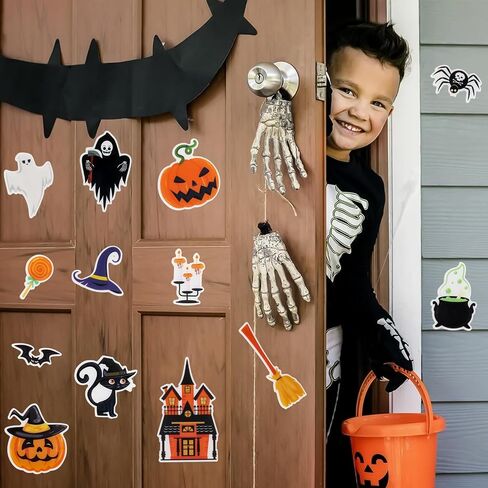 25 Pcs Halloween Thick Gel Clings Halloween Windows Stickers for Kids Halloween Static Cling Decal of Nurse Party Decoration in Saudi Arabia