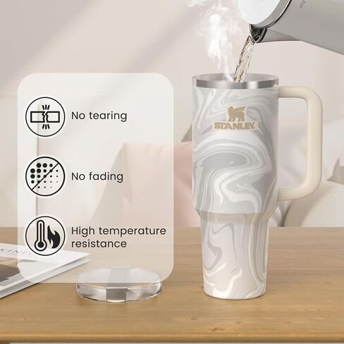 iCasso Water Bottle Stickers for Stanley Cup Accessories 40 OZ, Waterproof, Tear-Resistant and No Deformation Stylish Stickers and for Stanley Tumbler Accessories in Saudi Arabia