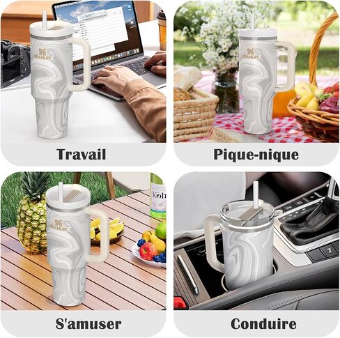 iCasso Water Bottle Stickers for Stanley Cup Accessories 40 OZ, Waterproof, Tear-Resistant and No Deformation Stylish Stickers and for Stanley Tumbler Accessories in Saudi Arabia