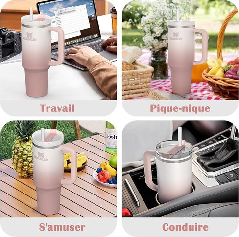iCasso Water Bottle Stickers for Stanley Cup Accessories 40 OZ, Waterproof, Tear-Resistant and No Deformation Stylish Stickers and for Stanley Tumbler Accessories in Saudi Arabia