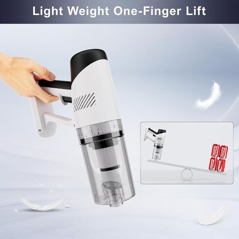 Corded Stick Vacuum, Long Power Corded Vacuum, Powerful Suction Lightweight Small Vacuum Cleaner, 8 in 1 Convenient Handheld Vacuum for Pet Hair Hard Floor Quick Cleanups in Saudi Arabia