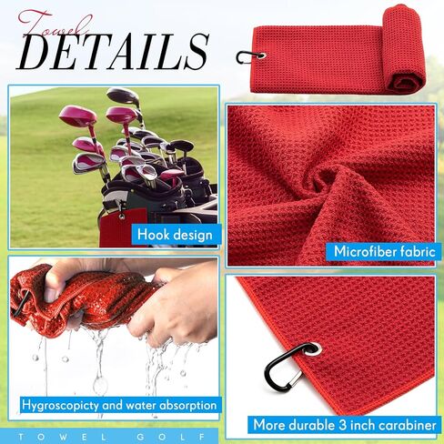 طقم ملحقات الجولف 9 قطع لحقائب الجولف تتضمن منشفة الجولف وفرشاة نادي الجولف مع خطاف أداة الجولف مع علامة كروية مغناطيسية in Kuwait