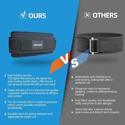 Weight Lifting Belt for Men Women, Adjustable Weightlifting Back Brace for Power lifting, Squat, Deadlift, Cross Training, Comfortable Workout Gym Belt with Secure Fit in Saudi Arabia