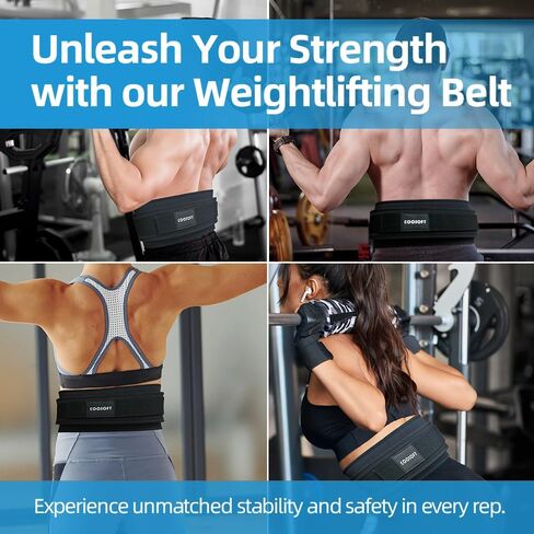 Weight Lifting Belt for Men Women, Adjustable Weightlifting Back Brace for Power lifting, Squat, Deadlift, Cross Training, Comfortable Workout Gym Belt with Secure Fit in Saudi Arabia