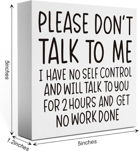 Boss's Day Gifts, Funny Boss Gifts for Women Men, Gag Gifts Office Sign, Appreciation Gifts for Manager Coworker Employee Decor 5 X 5 Inch in Saudi Arabia