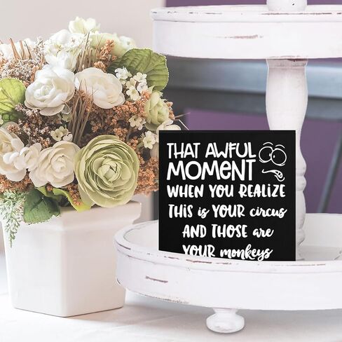 Boss's Day Gifts, Funny Boss Gifts for Women Men, Gag Gifts Office Sign, Appreciation Gifts for Manager Coworker Employee Decor 5 X 5 Inch in Saudi Arabia