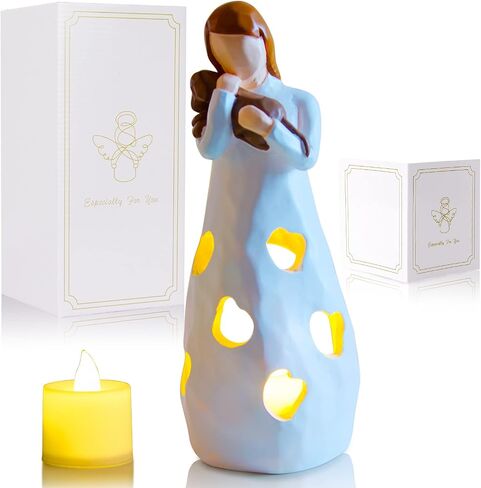 Candle Lamps,candle holder statue mom and daughter,valentines day gifts for daughter great mother gifts,daughter gift from mom,birthday gifts for mom,mother daughter gift,feel better gifts for women in Saudi Arabia