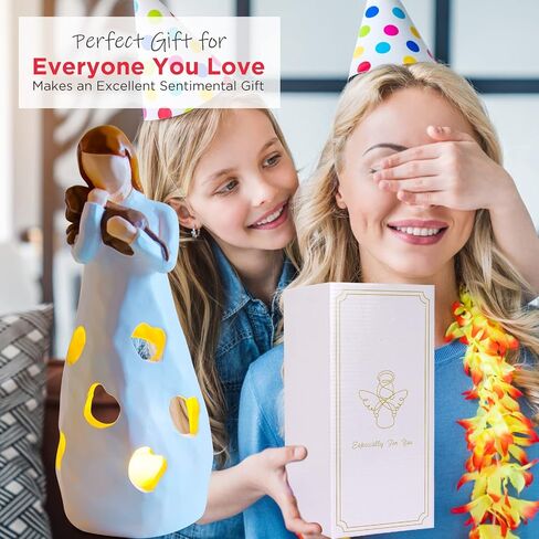 Candle Lamps,candle holder statue mom and daughter,valentines day gifts for daughter great mother gifts,daughter gift from mom,birthday gifts for mom,mother daughter gift,feel better gifts for women in Saudi Arabia