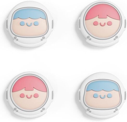 PlayVital Joystick Caps for Nintendo Switch, Thumbstick Caps for Switch Lite, Analog Cover for Switch OLED Joycon Thumb Grip Caps for Switch & Switch Lite & Switch OLED - Tangerine in Kuwait