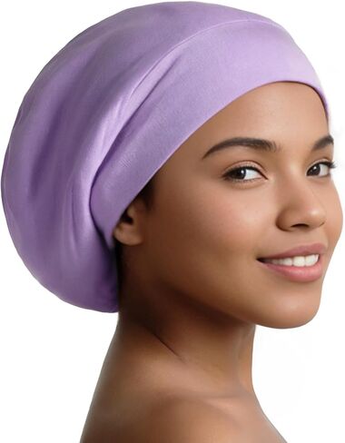 Silk Bonnet for Sleeping Women & Men, Breathable Cotton Outside & 100% Mulberry Silk Lining for Hair Protection in Saudi Arabia