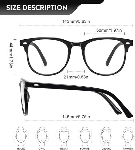 3 Pack Blue Light Blocking Gla-sses for Women Men, Round Computer Gla-sses Anti Eye Strain/UV/Glare Gaming Gla-sses in Saudi Arabia