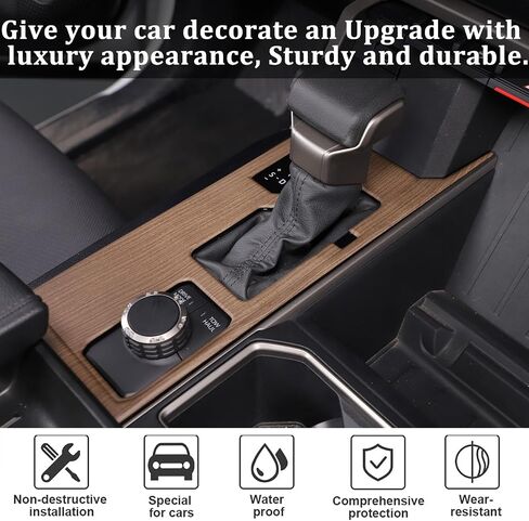 غطاء لوحة التحكم المركزي للسيارة، متوافق مع Toyot @Tundra/Sequoia 2022-2023، ملحقات ملصقات تزيين لوحة ناقل الحركة لوحدة التحكم في السيارة (صندوق التروس من النوع A) in Saudi Arabia