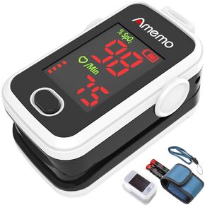 Fingertip Pulse Oximeter LED Display Pulse Oximeter Fingertip, Blood Oxygen Saturation Monitor with LED Display, Oxygen Saturation Monitor for Heart Rate and SpO2 Level, Portable Blood Oxygen Saturation Monitor, Pulse Ox,Oximetro, O2 Monitor Finger for Ox