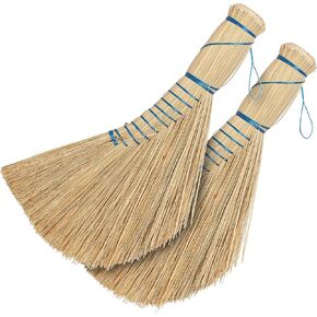 REDECKER Whisk Brush, Dutch-Style, Set of 2, 12-1/2 inches, Sturdy Hand Brush for Indoor and Outdoor Use, Stiff Bristle Design Easily Cleans Floor and Car Mats - Whisk Brushes - Stiff Whisk Broom