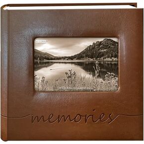 Pioneer Photo Albums "memories" Embossed Frame Cover Photo Album 200 Pockets Hold 4x6 Photos, Brown
