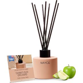 Nayce Luxury Reed Diffuser - Aromatic Alfresco - Aromatherapy Essential Oil Diffuser Sticks - Hand-Poured in USA - Reed Diffusers for Home, Bathroom, Bedroom, Office Decor, Housewarming Gifts