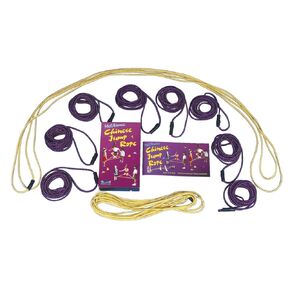 Melaimee 5 Chinese Small Jump Rope Loops, 8' Size, Purple (Pack of 6)
